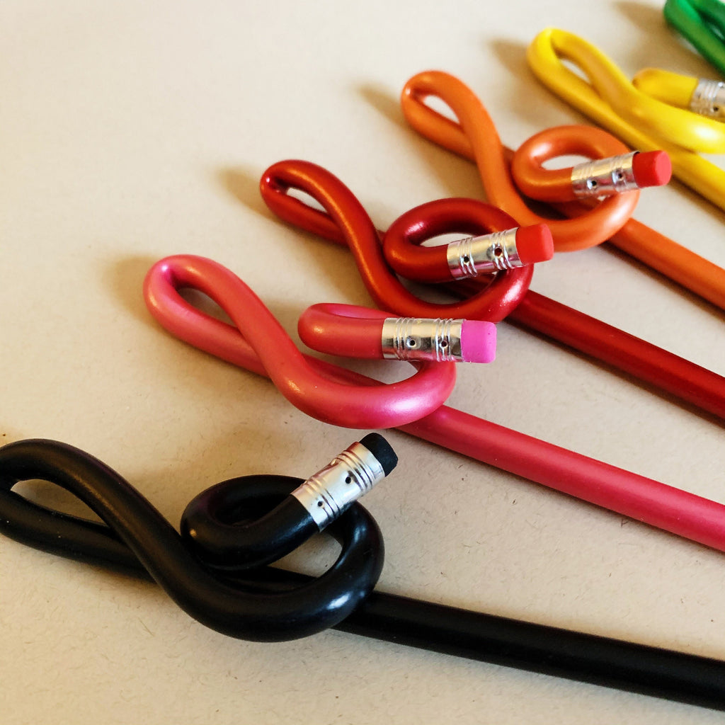 Music Note Treble Clef, Twisted Graphite Pencil with Eraser, Band Camp Buddies, Kawaii Stationery, Available in 9 Vibrant Colors
