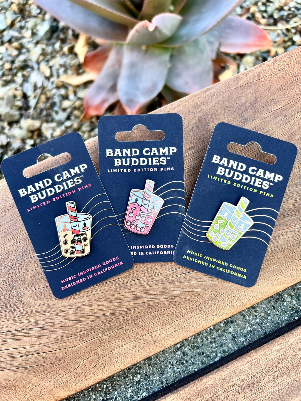 Boba Enamel Pin, Musical Milk Tea, Hard Enamel Pins, by Band Camp Buddies