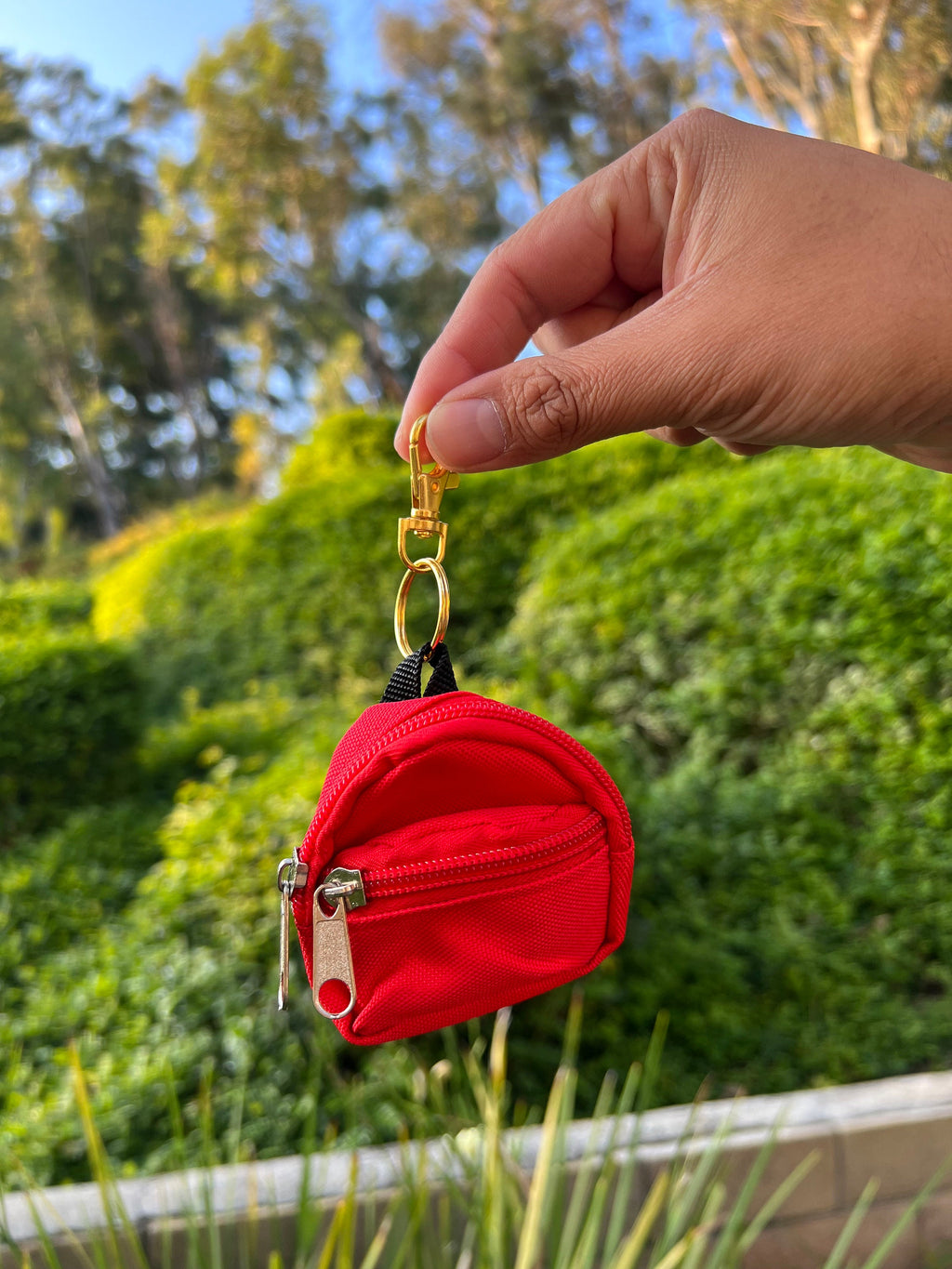 Mini Backpack with Gold Keychain, Band Camp Buddies