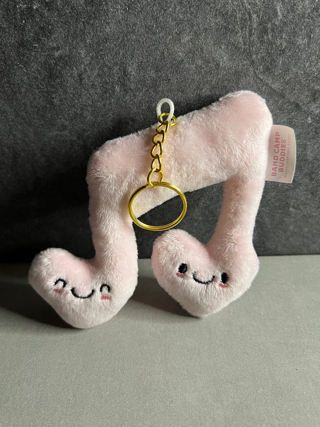 2 Pack, Music Note Plush Soft Keychains by Band Camp Buddies