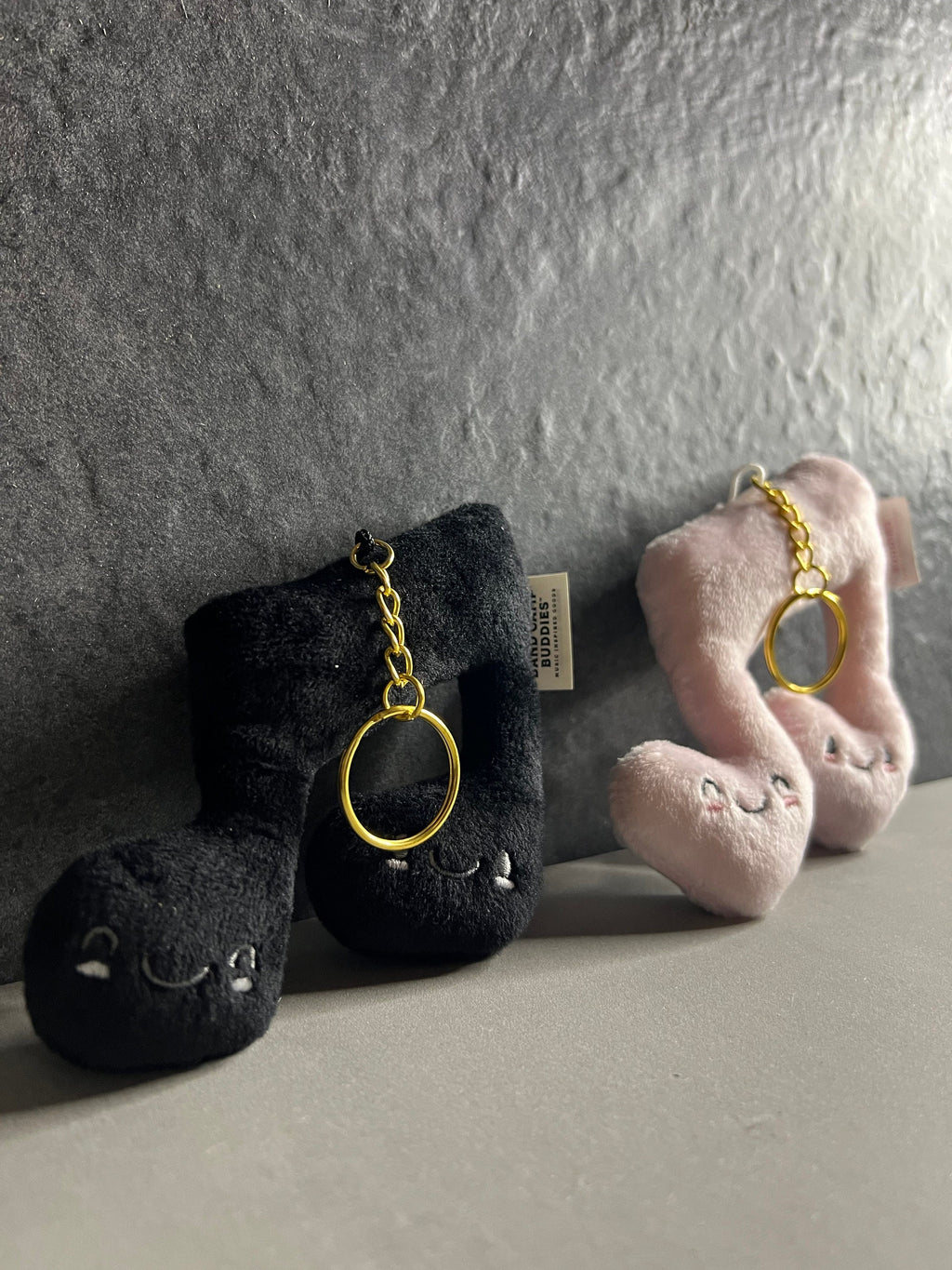 2 Pack, Music Note Plush Soft Keychains by Band Camp Buddies