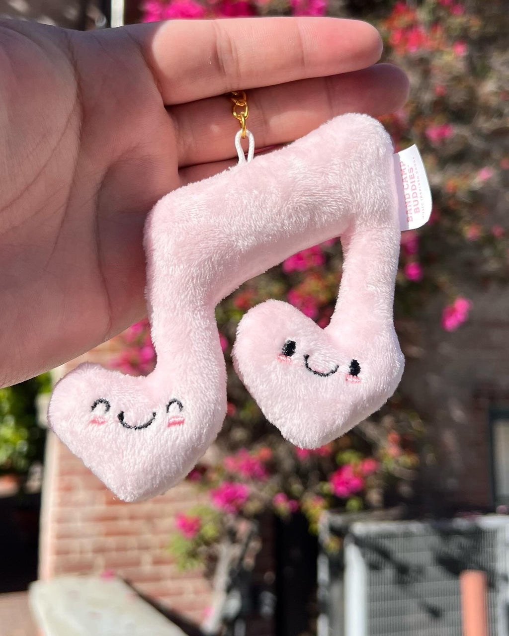Soft Plush Keychain, Music Note (Limited Edition) by Band Camp Buddies