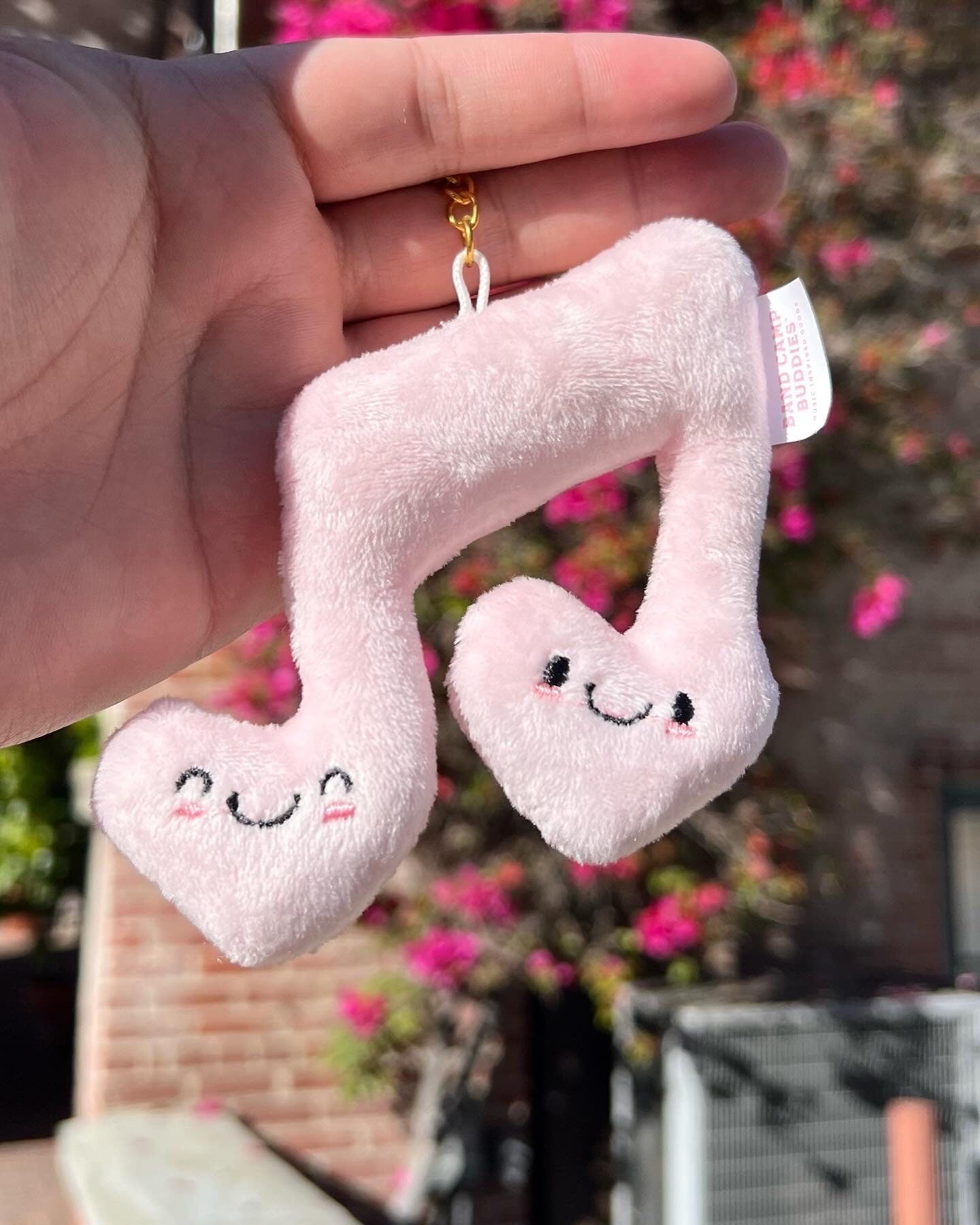 Soft Plush Keychain, Music Note (Limited Edition) by Band Camp Buddies