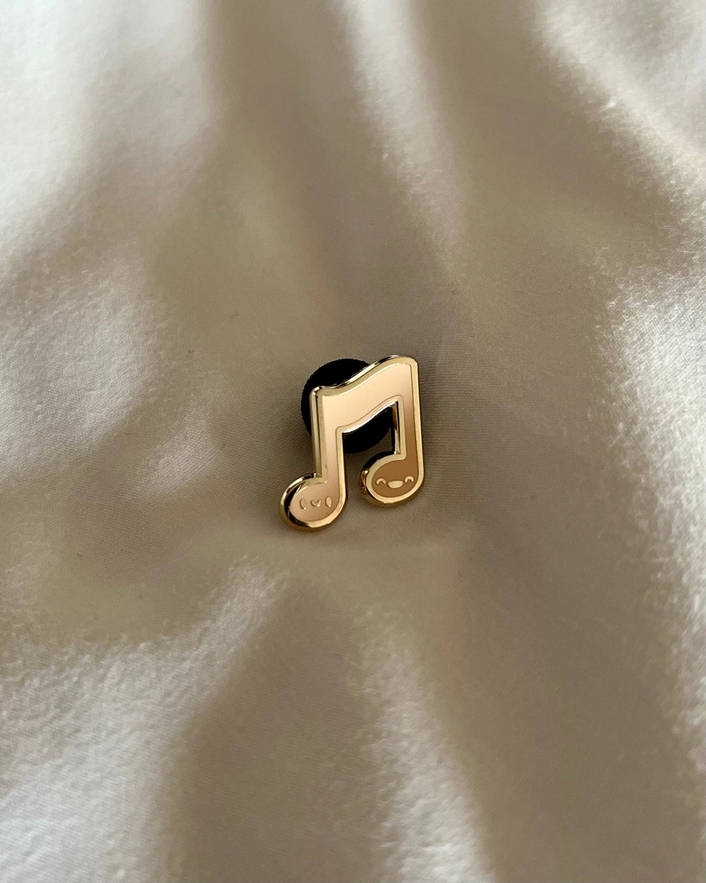 Music Note Hard Enamel Pin, 3/4 inch, by Band Camp Buddies