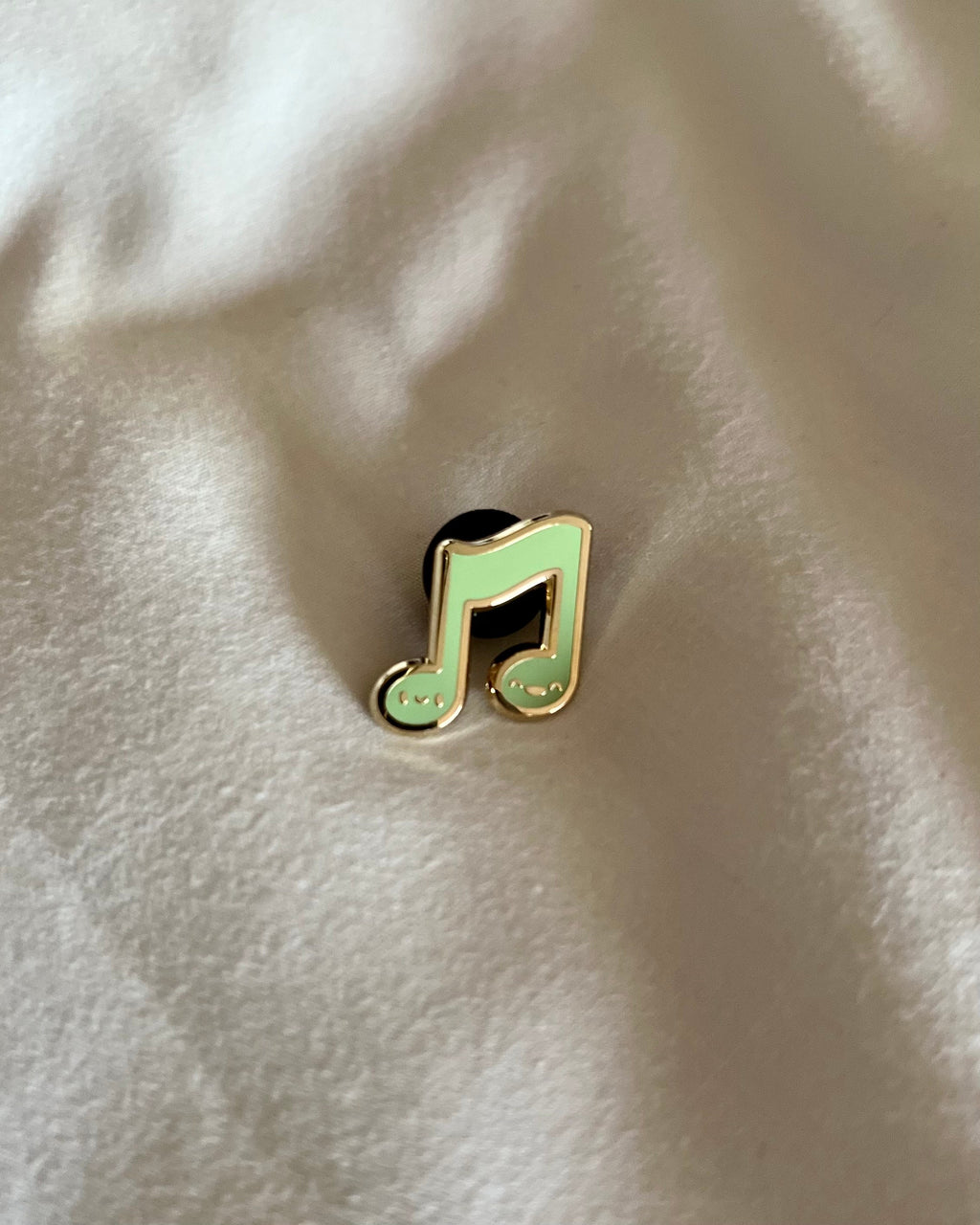 Music Note Hard Enamel Pin, 3/4 inch, by Band Camp Buddies