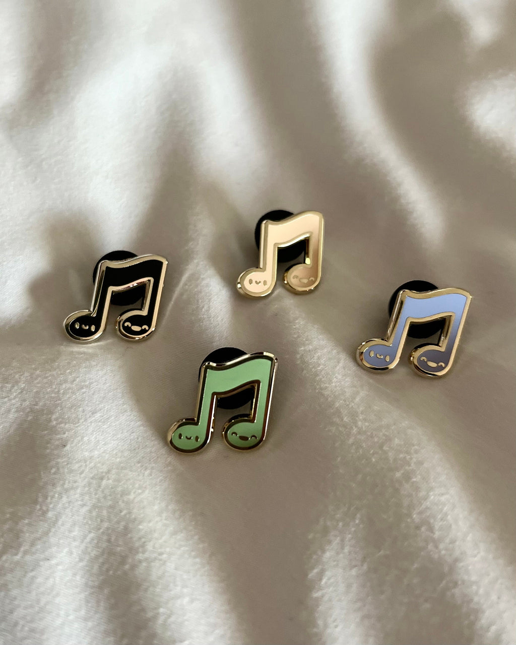 Music Note Hard Enamel Pin, 3/4 inch, by Band Camp Buddies