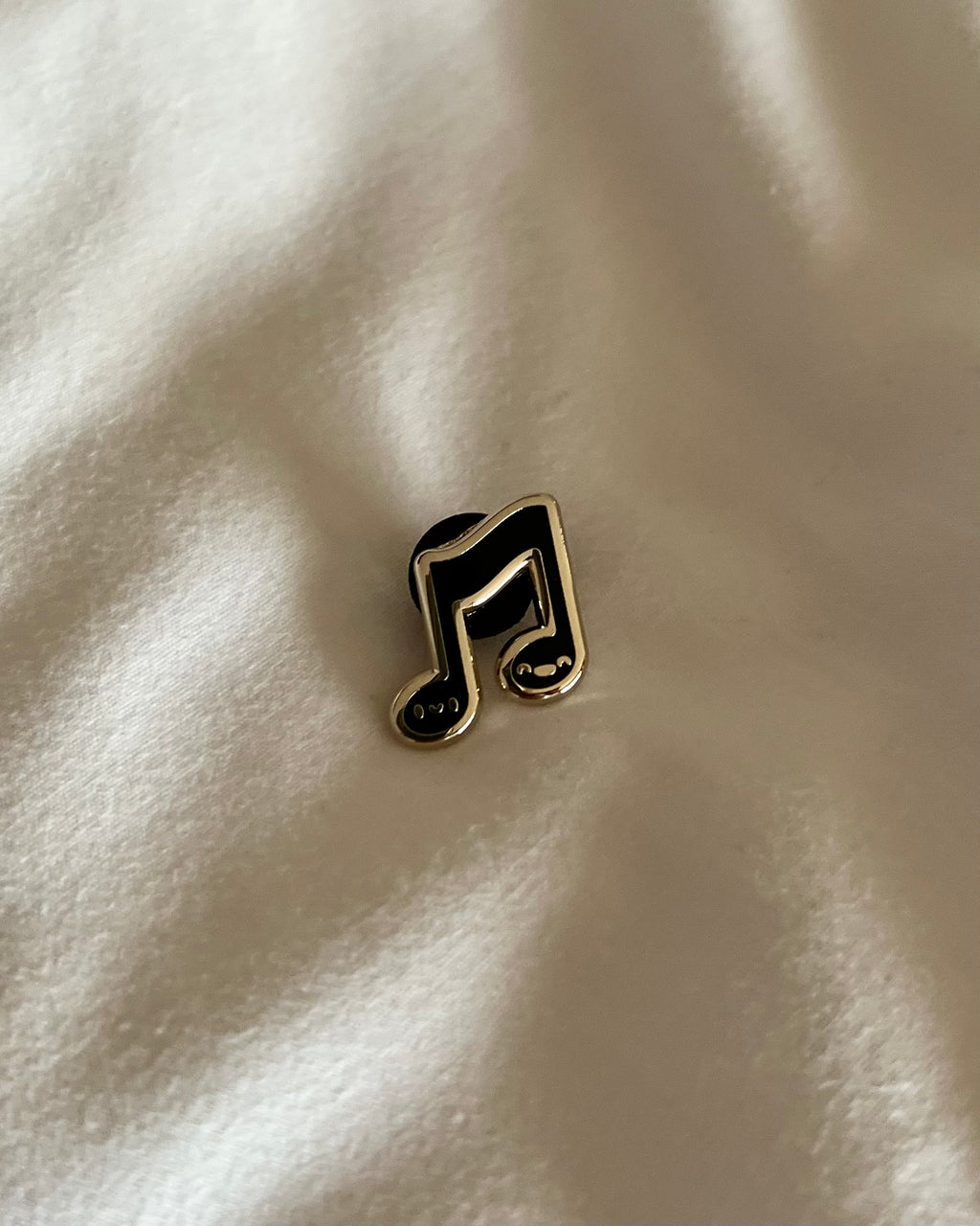 Music Note Hard Enamel Pin, 3/4 inch, by Band Camp Buddies