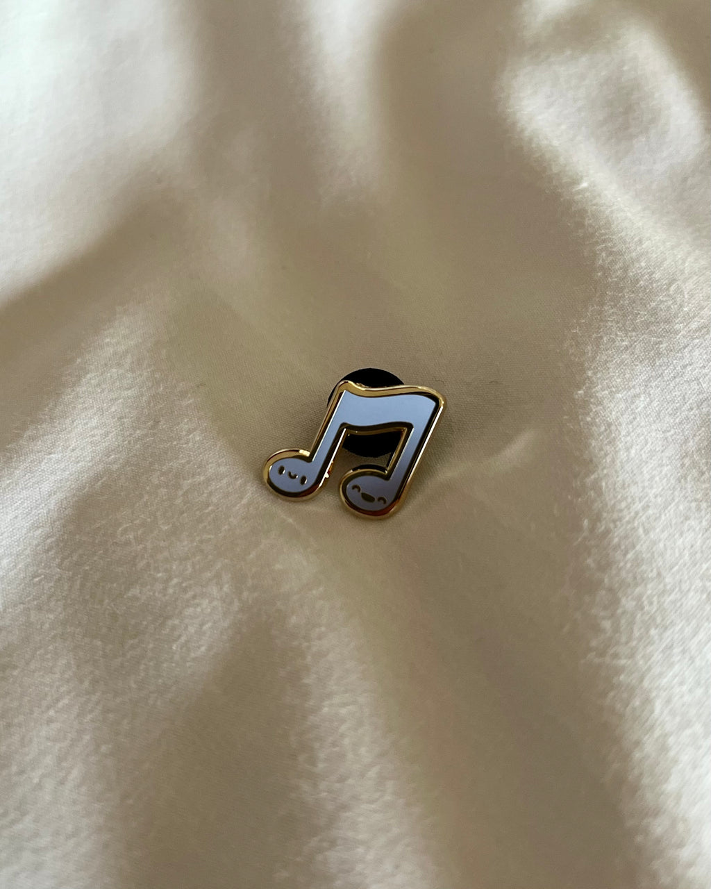 Music Note Hard Enamel Pin, 3/4 inch, by Band Camp Buddies