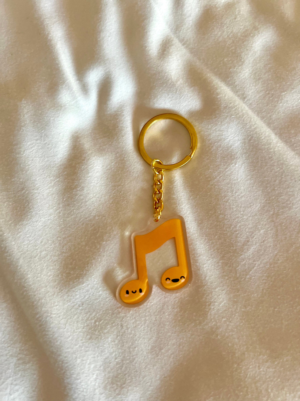 Music Note Keychain, School Colors, by Band Camp Buddies