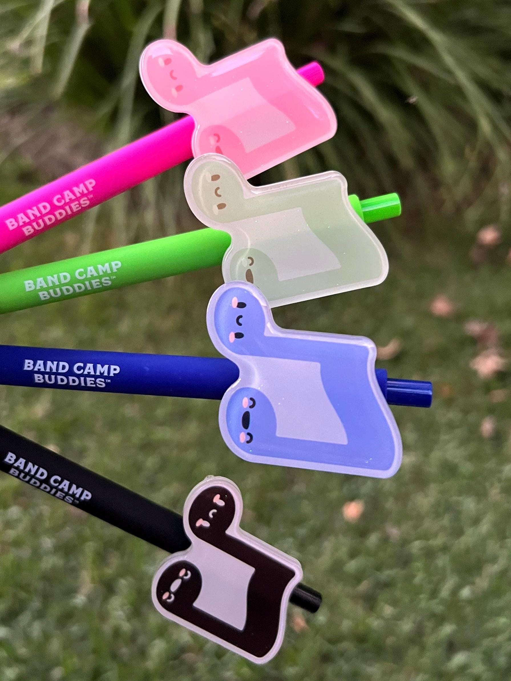 Melody Ballpoint Pens, Glitter Music Note, 0.5mm Black Ink by Band Camp Buddies