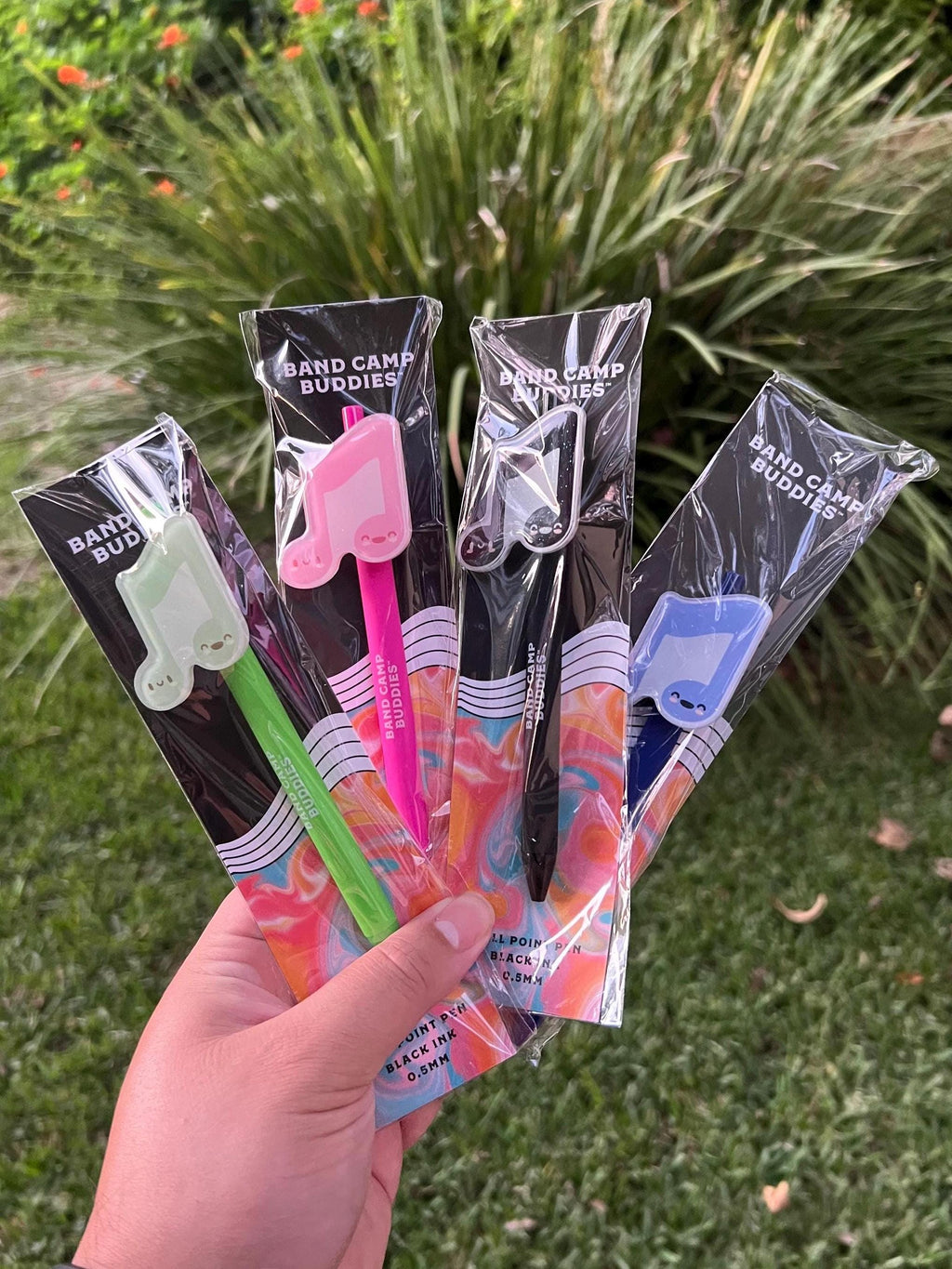 Melody Ballpoint Pens, Glitter Music Note, 0.5mm Black Ink by Band Camp Buddies