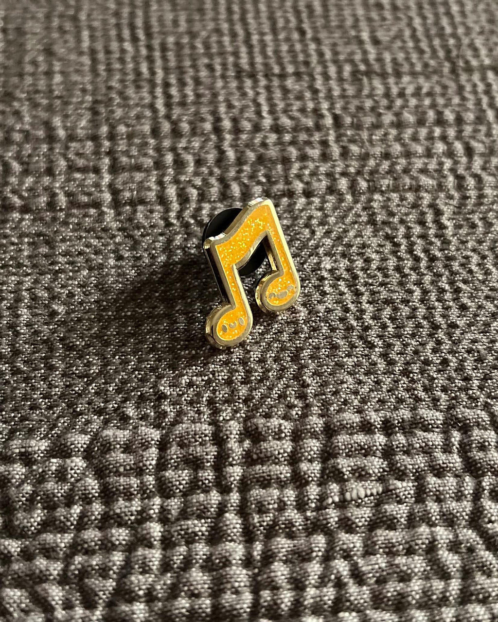 Music Note Hard Enamel Pin, 3/4 inch, by Band Camp Buddies