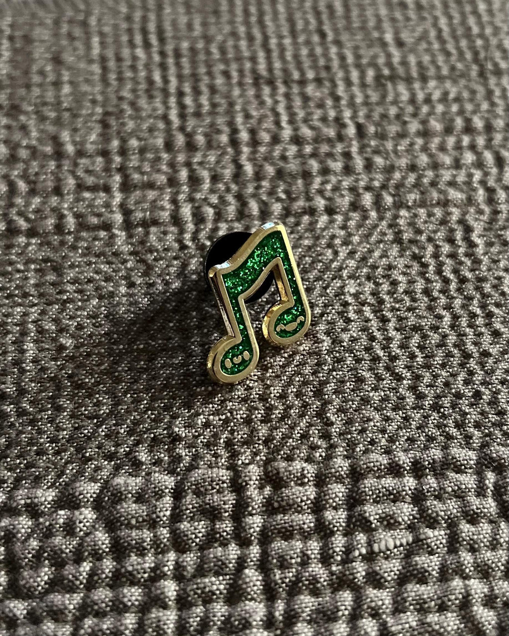 Music Note Hard Enamel Pin, 3/4 inch, by Band Camp Buddies