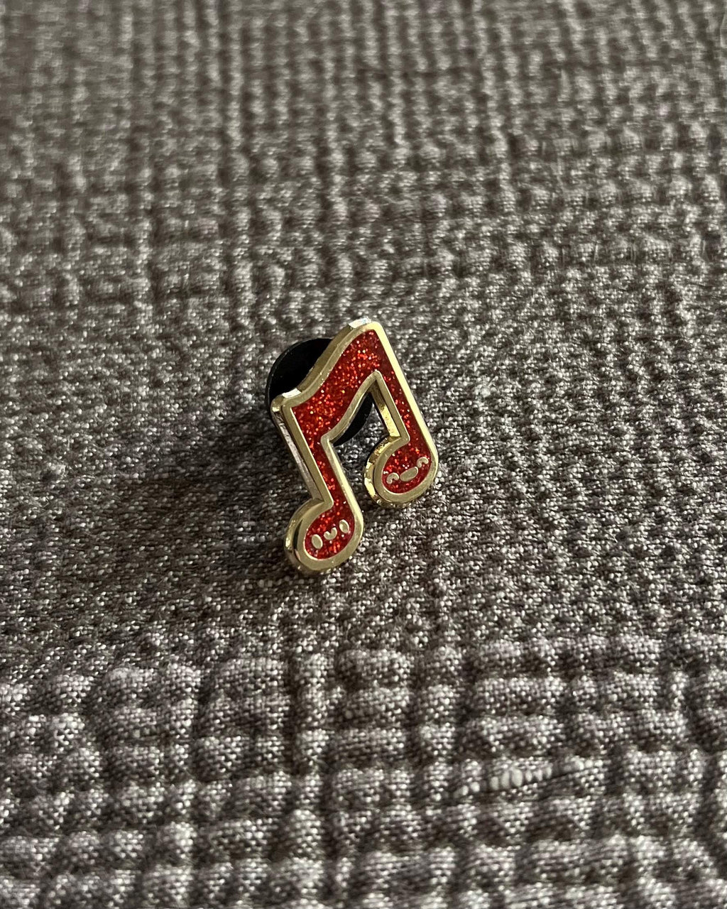 Music Note Hard Enamel Pin, 3/4 inch, by Band Camp Buddies