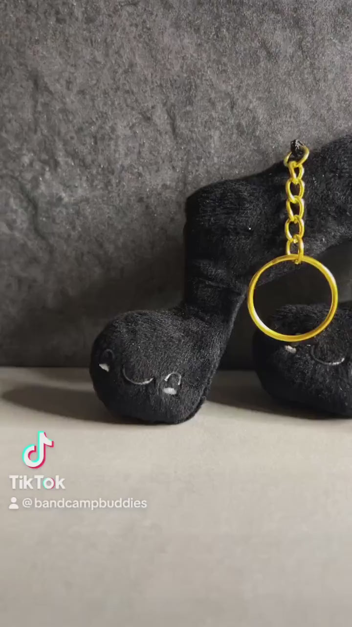 Plush Keychain, Music Note (Pink Heart Edition) by Band Camp Buddies